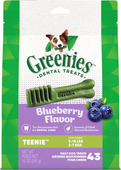 Greenies Original Teenie Natural Dental Care Dog Treats, 12 oz. Pouch (43 Treats) - Image 21