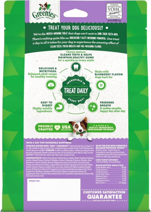 Greenies Original Teenie Natural Dental Care Dog Treats, 12 oz. Pouch (43 Treats) - Image 22