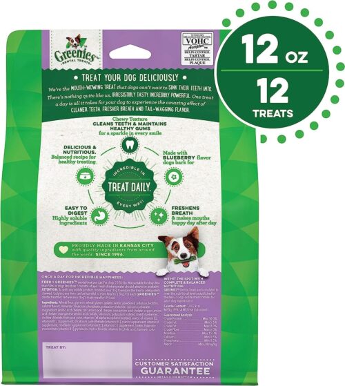Greenies Original Teenie Natural Dental Care Dog Treats, 12 oz. Pouch (43 Treats) - Image 26