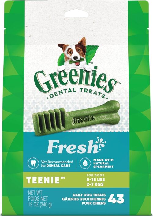 Greenies Original Teenie Natural Dental Care Dog Treats, 12 oz. Pouch (43 Treats) - Image 36