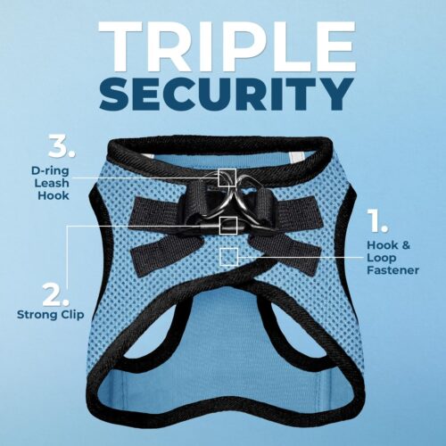 Best Pet Supplies Voyager Step-in Air Dog Harness - All Weather Mesh, Reflective, No Pull Harness for Small, Medium Dogs, Cats - Secure with Hook & Loop Fastener, Buckle, Double D-Rings - Fuchsia, S - Image 163
