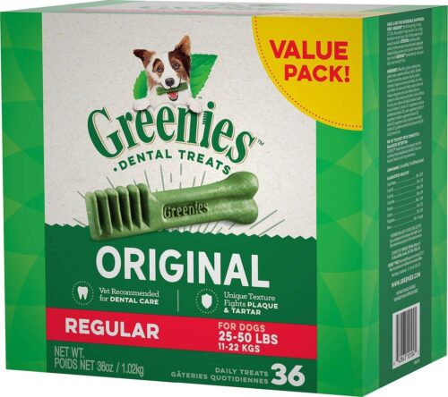 Greenies Original Teenie Natural Dental Care Dog Treats, 12 oz. Pouch (43 Treats) - Image 50