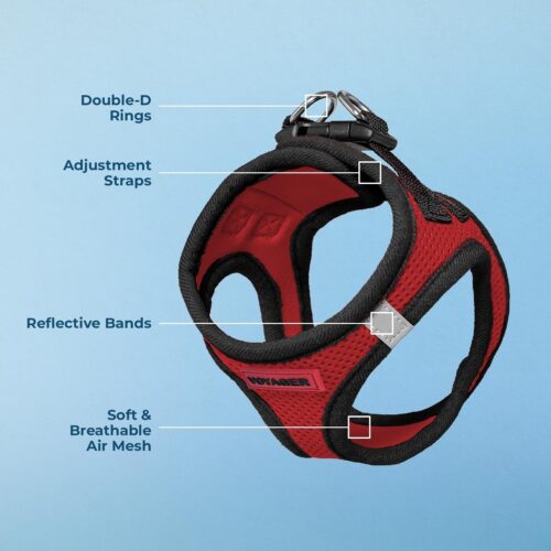 Best Pet Supplies Voyager Step-in Air Dog Harness - All Weather Mesh, Reflective, No Pull Harness for Small, Medium Dogs, Cats - Secure with Hook & Loop Fastener, Buckle, Double D-Rings - Fuchsia, S - Image 192