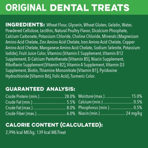 Greenies Original Teenie Natural Dental Care Dog Treats, 12 oz. Pouch (43 Treats) - Image 64
