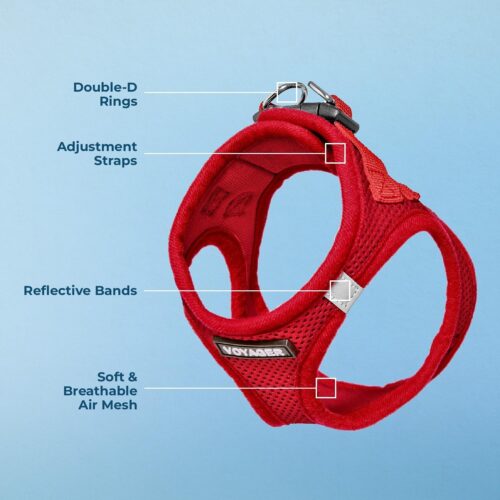 Best Pet Supplies Voyager Step-in Air Dog Harness - All Weather Mesh, Reflective, No Pull Harness for Small, Medium Dogs, Cats - Secure with Hook & Loop Fastener, Buckle, Double D-Rings - Fuchsia, S - Image 200