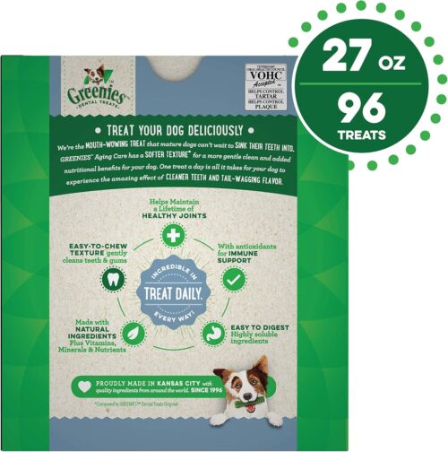 Greenies Original Teenie Natural Dental Care Dog Treats, 12 oz. Pouch (43 Treats) - Image 78