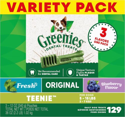 Greenies Original Teenie Natural Dental Care Dog Treats, 12 oz. Pouch (43 Treats) - Image 82