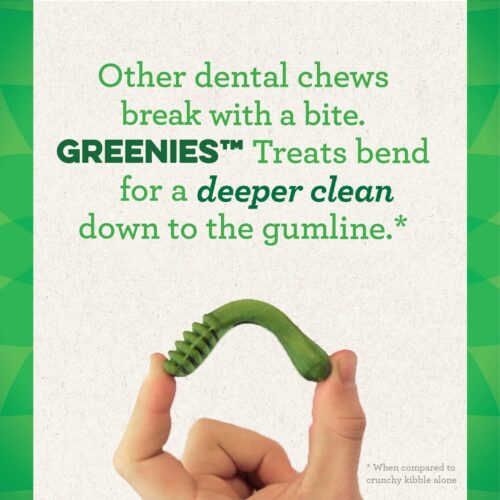 Greenies Original Teenie Natural Dental Care Dog Treats, 12 oz. Pouch (43 Treats) - Image 85