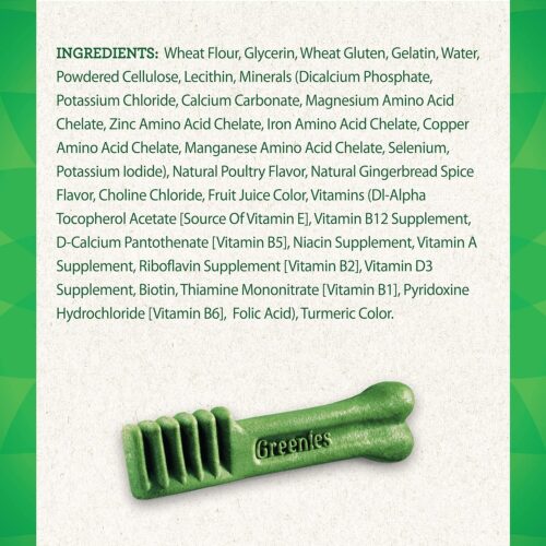 Greenies Original Teenie Natural Dental Care Dog Treats, 12 oz. Pouch (43 Treats) - Image 96
