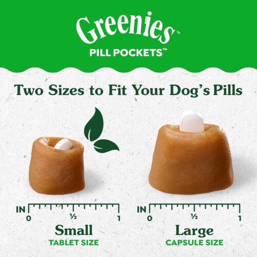 Greenies Pill Pockets Large Size Soft Dog Treats for Capsules, with Real Peanut Butter, Made with Natural Ingredients Plus Minerals & Trace Nutrients, 15.8 oz. (60 Count, Pack of 1) - Image 4
