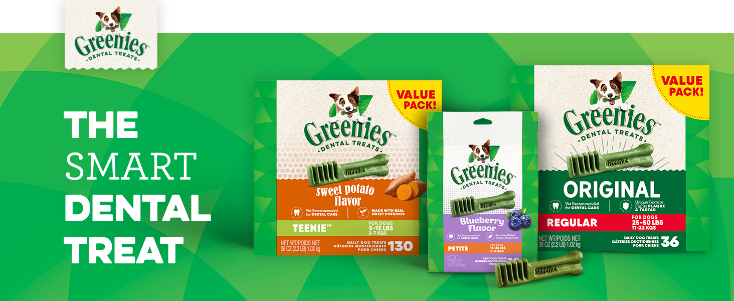 The smart dental treat. Greenies Dental Treats