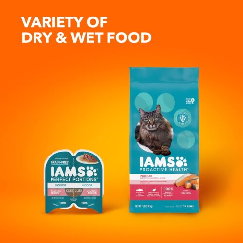 IAMS Proactive Health Indoor Weight & Hairball Care Adult Dry Cat Food with Chicken & Turkey, 7 lb. Bag - Image 24