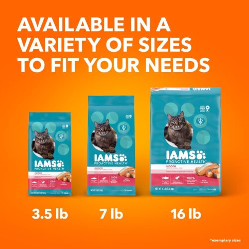 IAMS Proactive Health Indoor Weight & Hairball Care Adult Dry Cat Food with Chicken & Turkey, 7 lb. Bag - Image 25