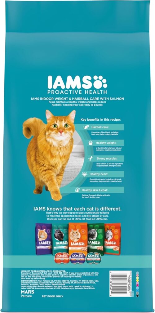 IAMS Proactive Health Indoor Weight & Hairball Care Adult Dry Cat Food with Chicken & Turkey, 7 lb. Bag - Image 42