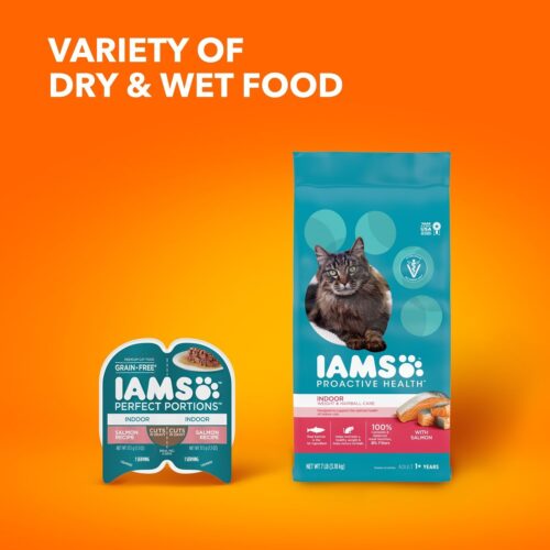 IAMS Proactive Health Indoor Weight & Hairball Care Adult Dry Cat Food with Chicken & Turkey, 7 lb. Bag - Image 44