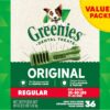 Greenies Original Regular Natural Dog Dental Care Chews Oral Health Dog Treats, (36 Treats)