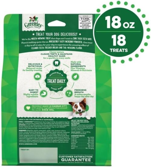 Greenies Original Regular Natural Dog Dental Care Chews Oral Health Dog Treats, (36 Treats) - Image 15
