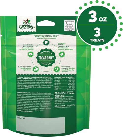 Greenies Original Regular Natural Dog Dental Care Chews Oral Health Dog Treats, (36 Treats) - Image 34