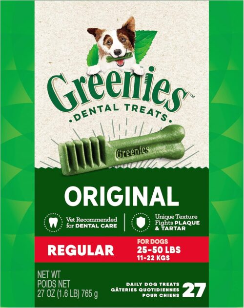 Greenies Original Regular Natural Dog Dental Care Chews Oral Health Dog Treats, (36 Treats) - Image 38