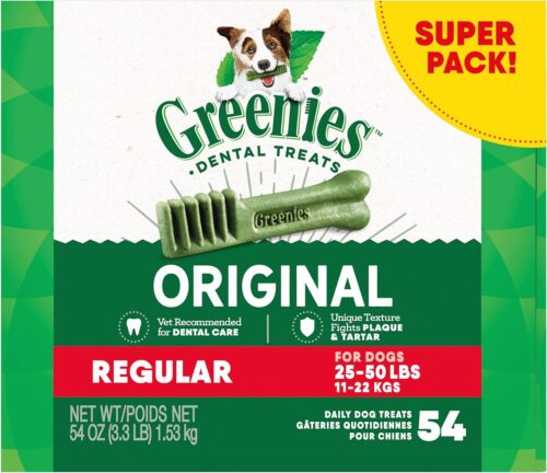 Greenies Original Regular Natural Dog Dental Care Chews Oral Health Dog Treats, (36 Treats) - Image 40