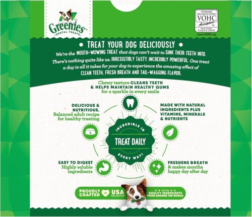 Greenies Original Regular Natural Dog Dental Care Chews Oral Health Dog Treats, (36 Treats) - Image 41