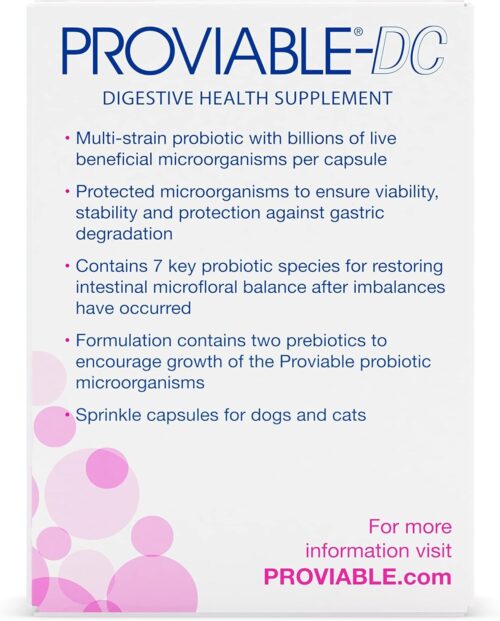 Nutramax Laboratories 30 Count Proviable Health Supplement for Cats and Dogs (PROVDC30) - Image 4