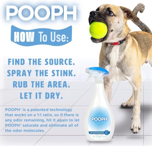 POOPH® Pet Odor Eliminator Spray - Patented NO Fragrance NO Harsh Chemicals Organic Odor Eliminator Works On-Contact Home, Auto, Upholstery, and more Fast Easy Safe for Pets, People and the Planet! - Image 3