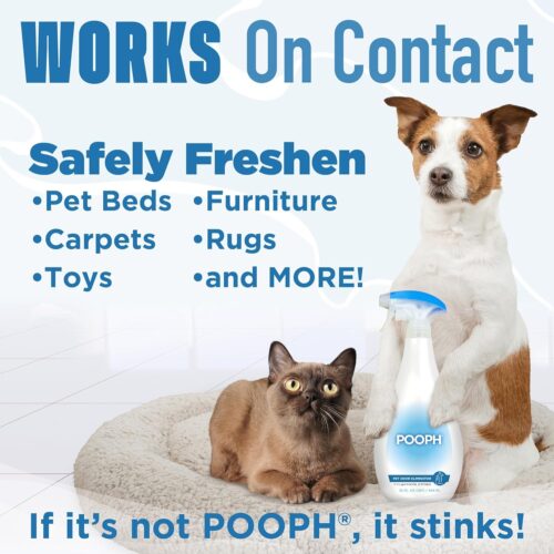 POOPH® Pet Odor Eliminator Spray - Patented NO Fragrance NO Harsh Chemicals Organic Odor Eliminator Works On-Contact Home, Auto, Upholstery, and more Fast Easy Safe for Pets, People and the Planet! - Image 4