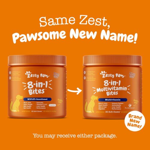 Zesty Paws Multivitamin Treats for Dogs - Glucosamine Chondroitin for Joint Support + Digestive Enzymes & Probiotics - Grain Free Dog Vitamin for Skin & Coat + Immune Health - Chicken Flavor - 90ct - Image 21