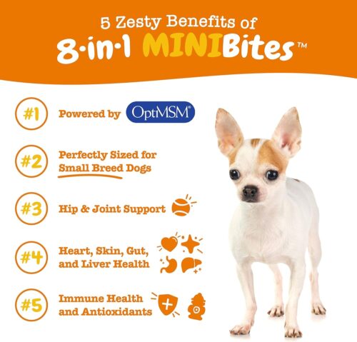 Zesty Paws Multivitamin Treats for Dogs - Glucosamine Chondroitin for Joint Support + Digestive Enzymes & Probiotics - Grain Free Dog Vitamin for Skin & Coat + Immune Health - Chicken Flavor - 90ct - Image 30