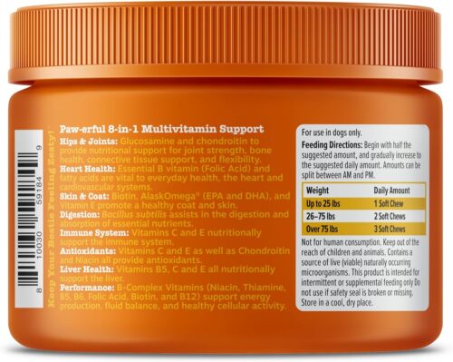 Zesty Paws Multivitamin Treats for Dogs - Glucosamine Chondroitin for Joint Support + Digestive Enzymes & Probiotics - Grain Free Dog Vitamin for Skin & Coat + Immune Health - Chicken Flavor - 90ct - Image 34