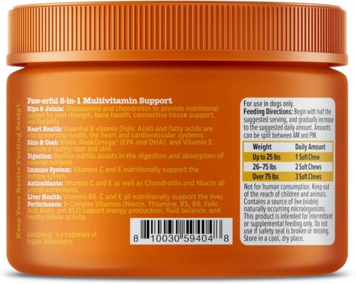 Zesty Paws Multivitamin Treats for Dogs - Glucosamine Chondroitin for Joint Support + Digestive Enzymes & Probiotics - Grain Free Dog Vitamin for Skin & Coat + Immune Health - Chicken Flavor - 90ct - Image 38