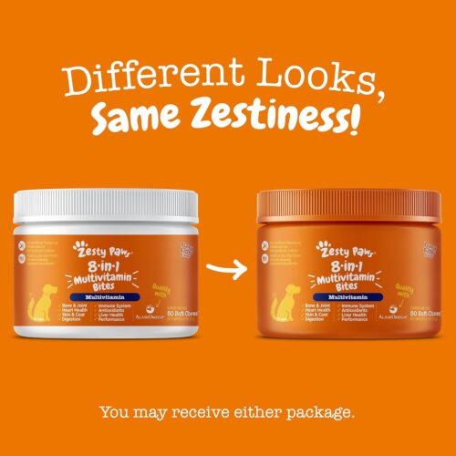 Zesty Paws Multivitamin Treats for Dogs - Glucosamine Chondroitin for Joint Support + Digestive Enzymes & Probiotics - Grain Free Dog Vitamin for Skin & Coat + Immune Health - Chicken Flavor - 90ct - Image 40