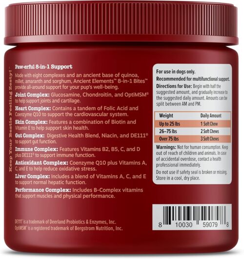 Zesty Paws Multivitamin Treats for Dogs - Glucosamine Chondroitin for Joint Support + Digestive Enzymes & Probiotics - Grain Free Dog Vitamin for Skin & Coat + Immune Health - Chicken Flavor - 90ct - Image 46