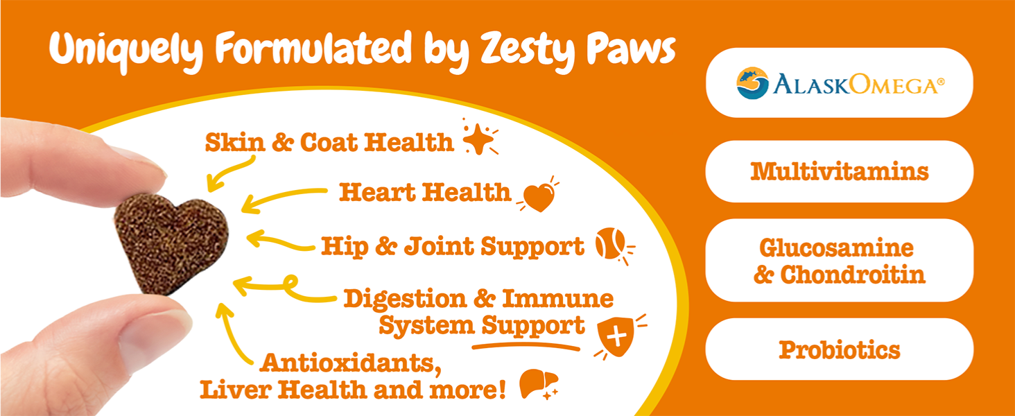 uniquely formulated by zesty paws