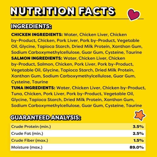 Temptations Creamy Puree with Chicken, Salmon, and Tuna Variety Pack of Lickable, Squeezable Cat Treats, 0.425 Oz Pouches, 24 Count - Image 5