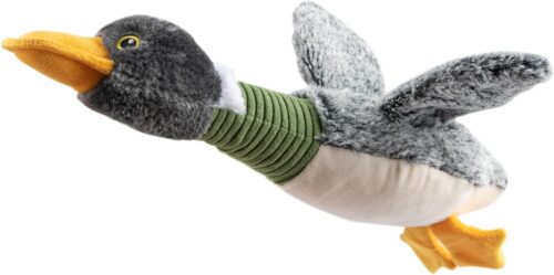 Best Pet Supplies Crinkle Dog Toy for Small, Medium, and Large Breeds, Cute No Stuffing Duck with Soft Squeaker, Fun for Indoor Puppies and Senior Pups, Plush No Mess Chew and Play - Yellow - Image 44