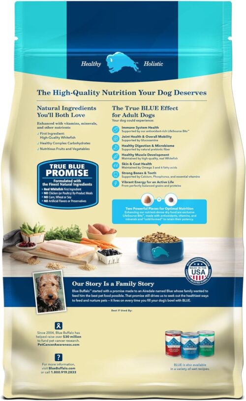 Blue Buffalo Life Protection Formula Adult Dry Dog Food, Helps Build and Maintain Strong Muscles, Made with Natural Ingredients, Chicken & Brown Rice Recipe, 30-lb. Bag - Image 69