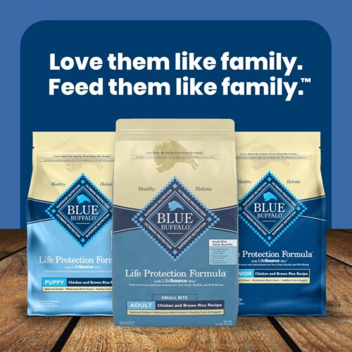 Blue Buffalo Life Protection Formula Adult Dry Dog Food, Helps Build and Maintain Strong Muscles, Made with Natural Ingredients, Chicken & Brown Rice Recipe, 30-lb. Bag - Image 100