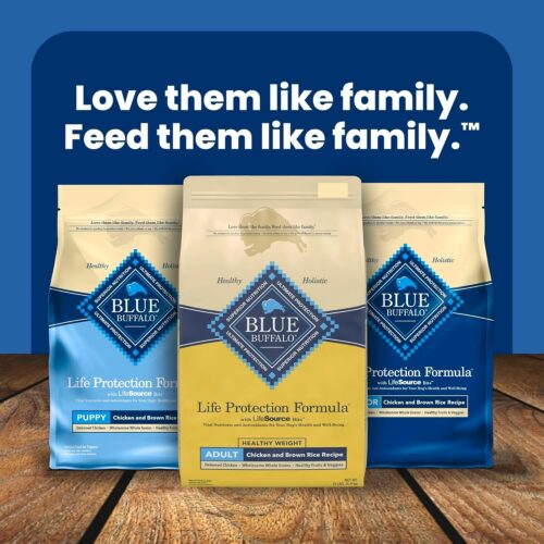 Blue Buffalo Life Protection Formula Adult Dry Dog Food, Helps Build and Maintain Strong Muscles, Made with Natural Ingredients, Chicken & Brown Rice Recipe, 30-lb. Bag - Image 166