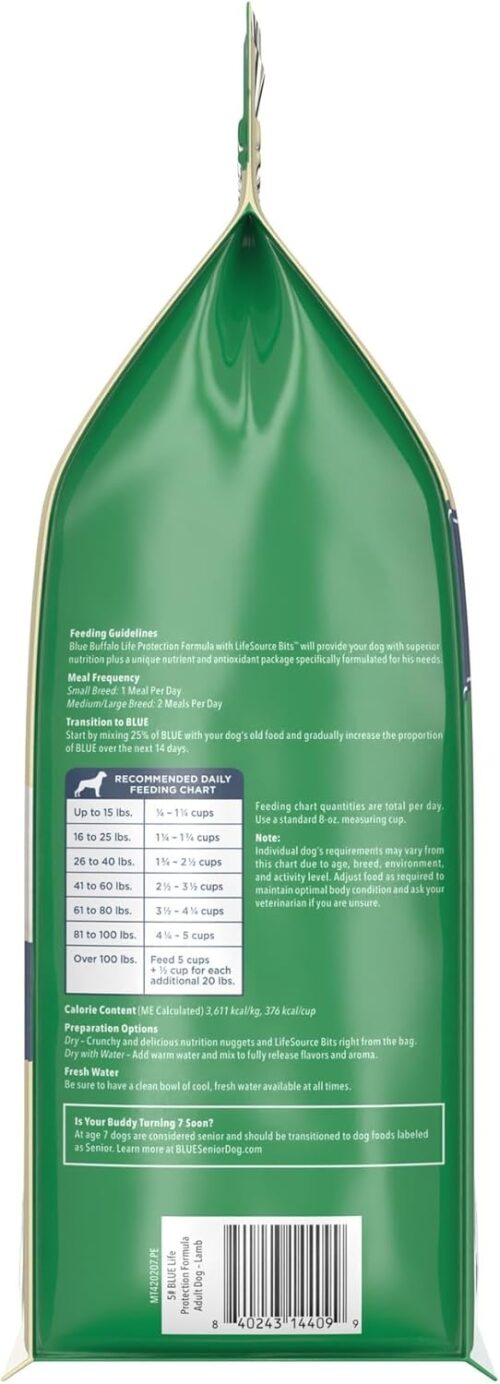 Blue Buffalo Life Protection Formula Adult Dry Dog Food, Helps Build and Maintain Strong Muscles, Made with Natural Ingredients, Chicken & Brown Rice Recipe, 30-lb. Bag - Image 263