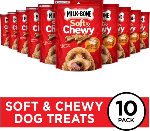 Milk-Bone Soft & Chewy Dog Treats, Beef & Filet Mignon Recipe, 25 Ounce - Image 67