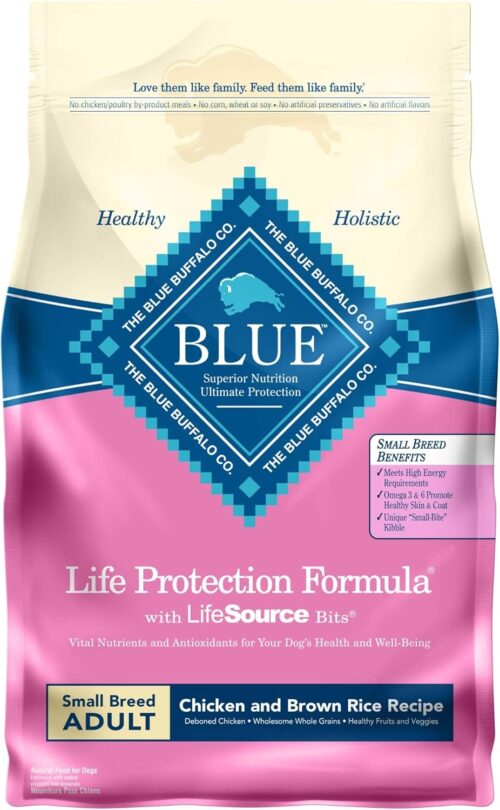 Blue Buffalo Life Protection Formula Adult Small Breed Dry Dog Food, Supports High Energy Needs, Made with Natural Ingredients, Chicken & Brown Rice Recipe, 5-lb. Bag - Image 26