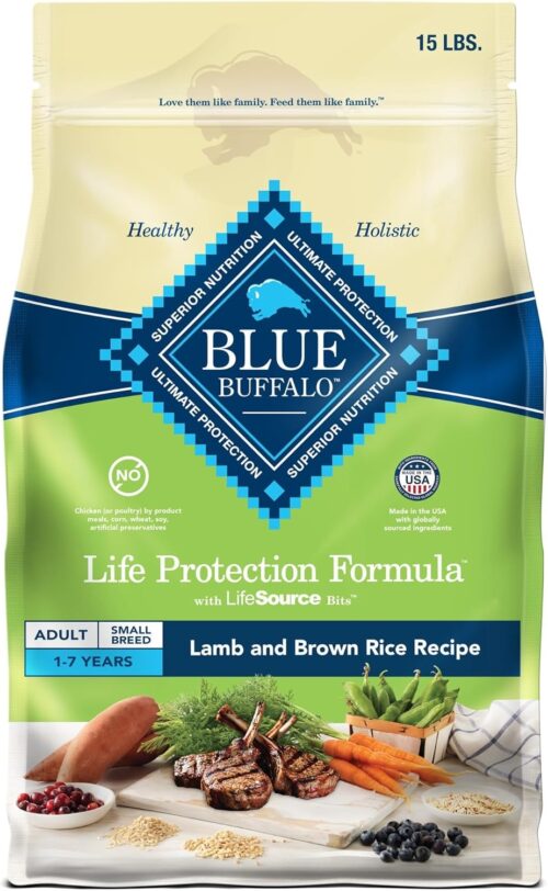Blue Buffalo Life Protection Formula Adult Small Breed Dry Dog Food, Supports High Energy Needs, Made with Natural Ingredients, Chicken & Brown Rice Recipe, 5-lb. Bag - Image 36