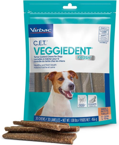 Virbac CET VEGGIEDENT FR3SH Tartar Control Chews for Dogs, Medium (Pack of 30) - Image 11