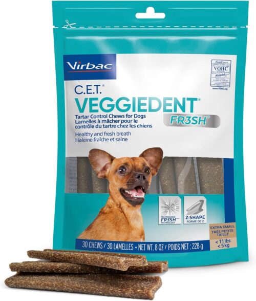 Virbac CET VEGGIEDENT FR3SH Tartar Control Chews for Dogs, Medium (Pack of 30) - Image 13