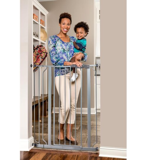 Regalo Easy Step 38.5-Inch Wide Walk Thru Baby Gate, Includes 6-Inch Extension Kit, Pressure Mount Kit, Wall Cups - Image 22