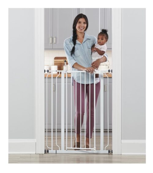 Regalo Easy Step 38.5-Inch Wide Walk Thru Baby Gate, Includes 6-Inch Extension Kit, Pressure Mount Kit, Wall Cups - Image 30