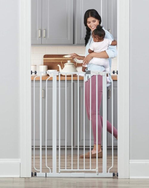 Regalo Easy Step 38.5-Inch Wide Walk Thru Baby Gate, Includes 6-Inch Extension Kit, Pressure Mount Kit, Wall Cups - Image 32