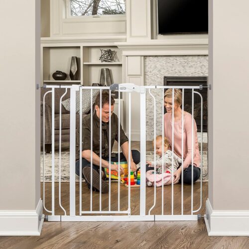 Regalo Easy Step 38.5-Inch Wide Walk Thru Baby Gate, Includes 6-Inch Extension Kit, Pressure Mount Kit, Wall Cups - Image 38